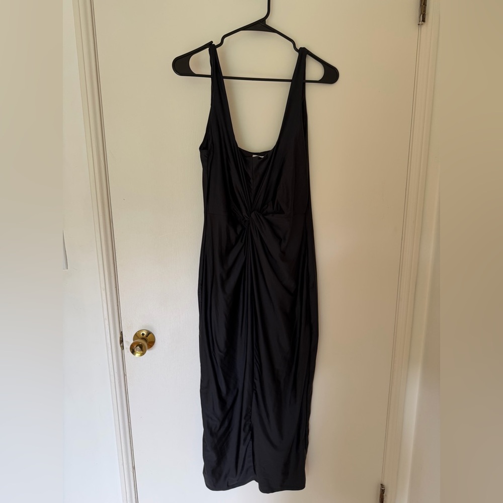 Good American Bodycon Black Backless Dress